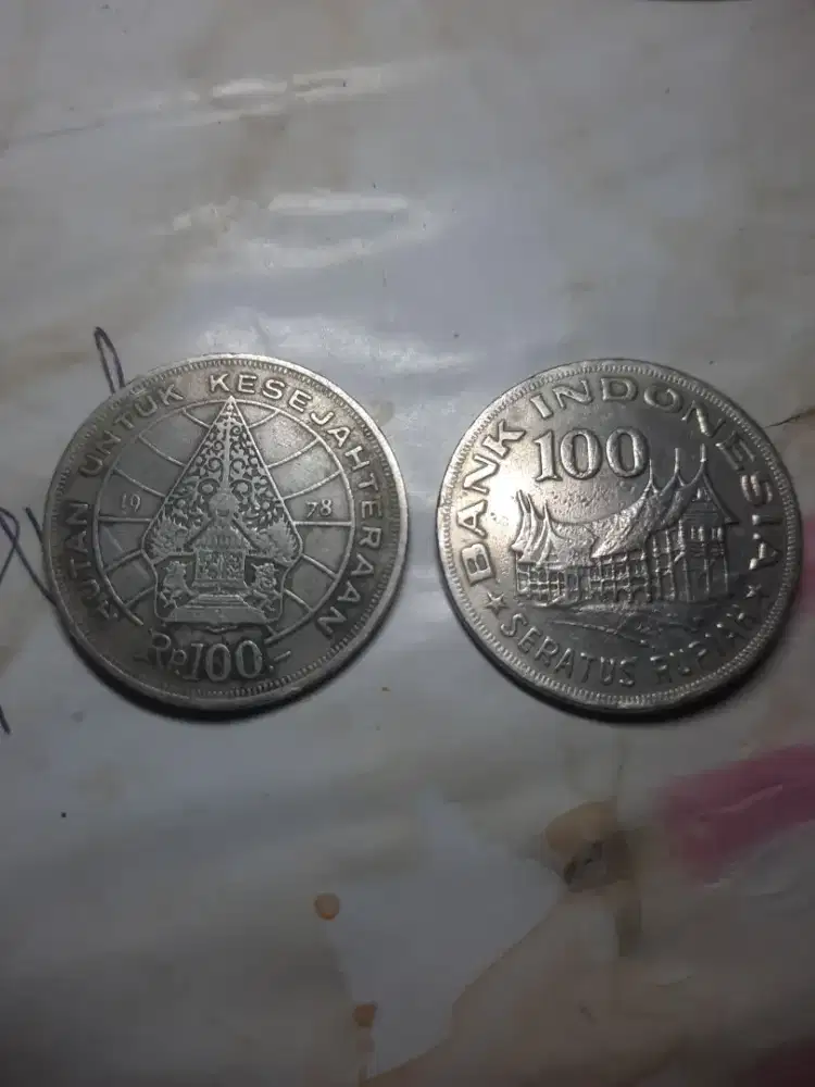 Koin 100 perak jadoel