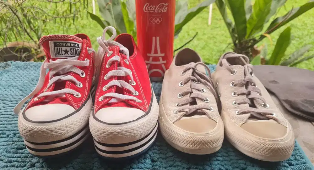 Sepatu - CONVERSE ALLSTAR - CHUCK TAYLOR & NUDE - SIZE 36 - RARE - ORI