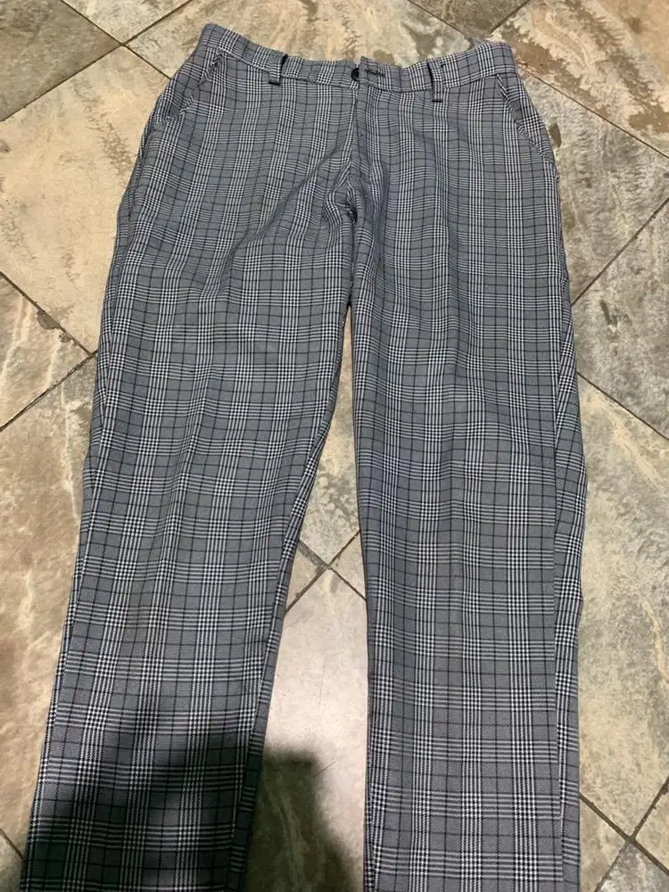 Celana Tartan Kotak Size XL Fit L