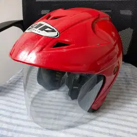 Helmet Sepeda Motor Zip Dakkar Merah Bekas Bagus