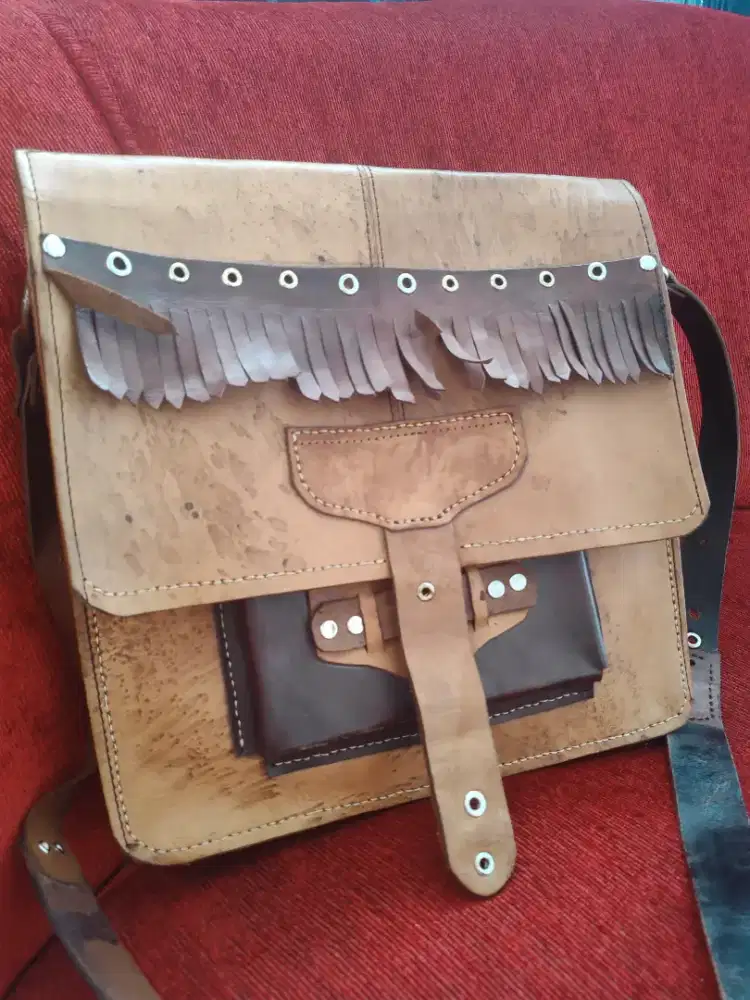 tas kulit handmade model indian