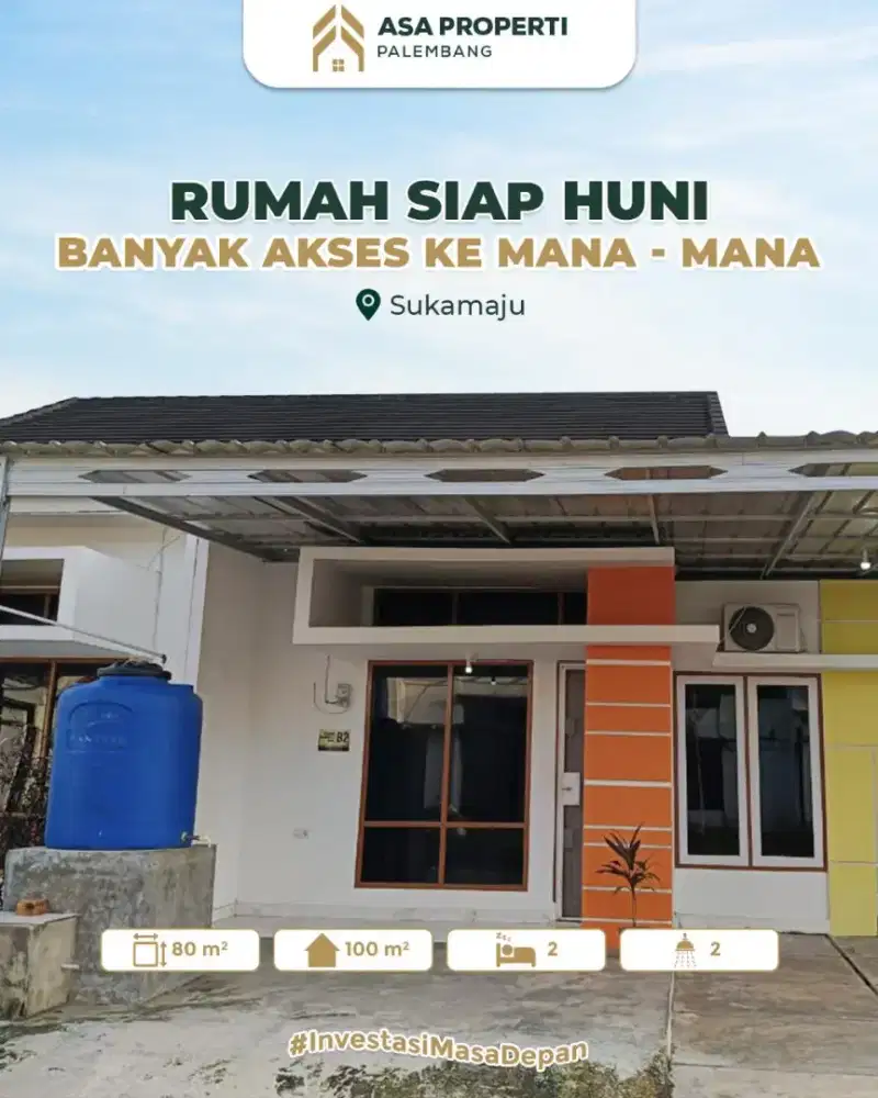 DIJUAL RUMAH SIAP HUNI DENGAN BANYAK AKSES KE MANA-MANA