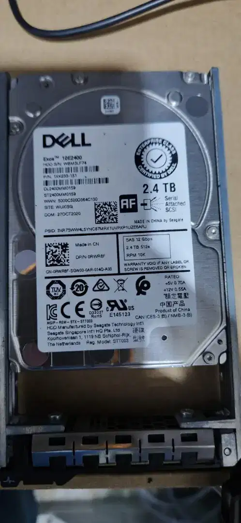 Hardisk Server SAS 2.5in 2.4TB 12Gbps
