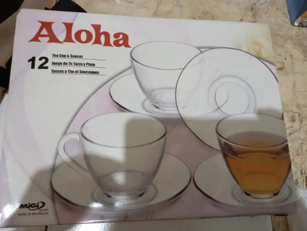 Gelas cangkir + tatakan nya
