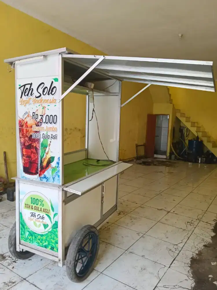 Gerobak Aluminium Es Teh Solo