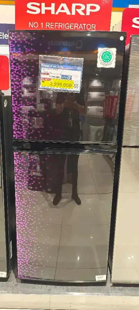 (NEW) KULKAS SHARP 2 PINTU 205L (KREDIT TANPA DP)