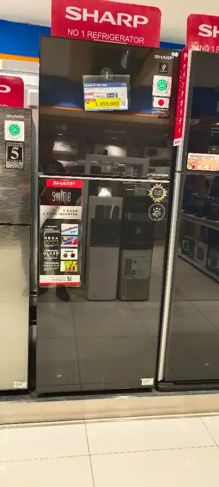 (New) Kulkas Sharp 2 Pintu 350l Inverter (Kredit Tanpa Dp)