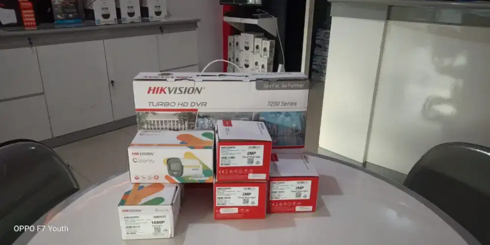 PAKET LENGKAP 12 CAMERA CCTV HIKVISON 2MP IR BESERTA PEMASANGAN