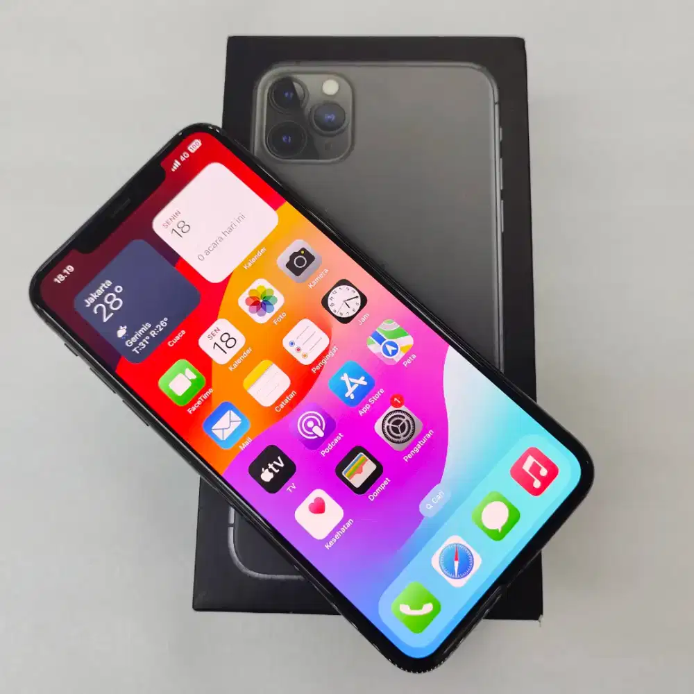 iphone 11 pro max 256gb smartfren only normal