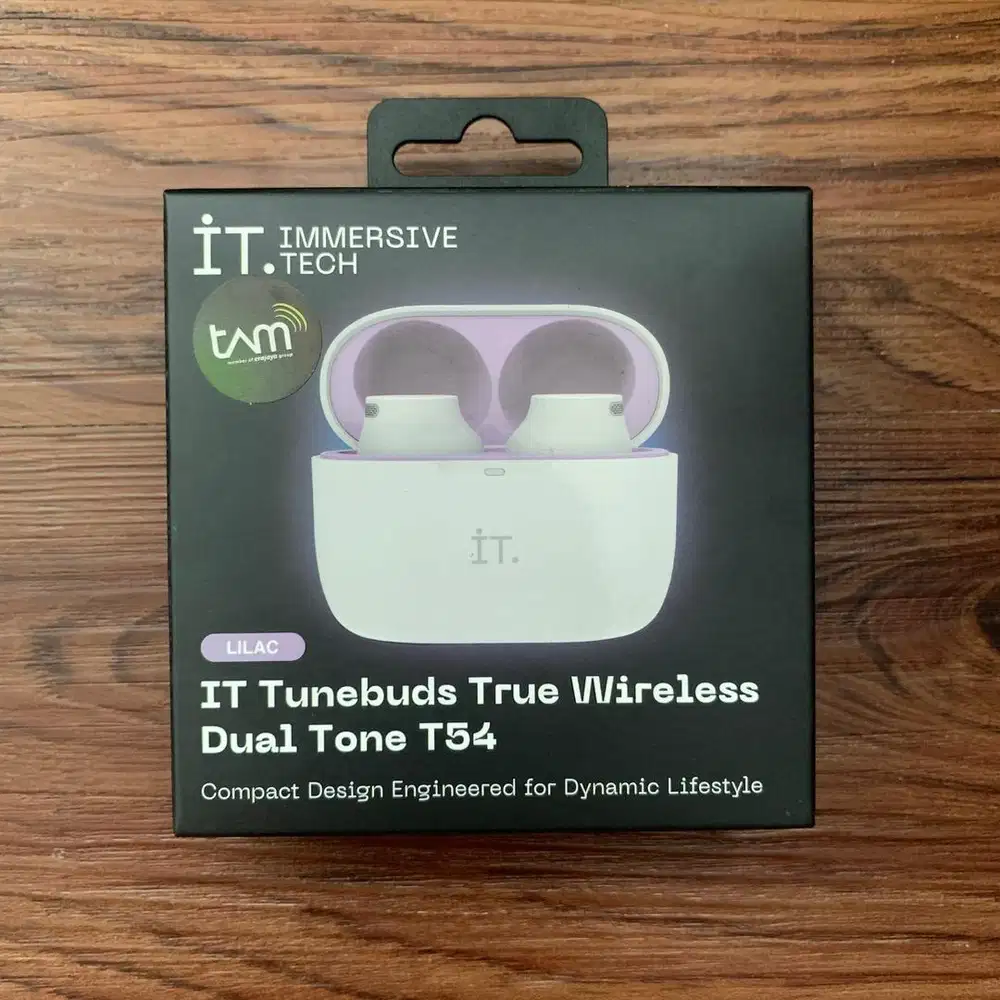 Earphone IT Tunebuds T54 Dual Tone Lilac - Garansi Resmi