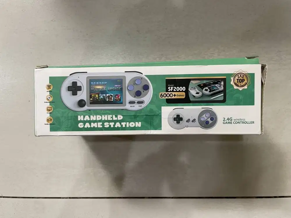 Gaming Handheld Data Frog SF2000 Baru Full Set