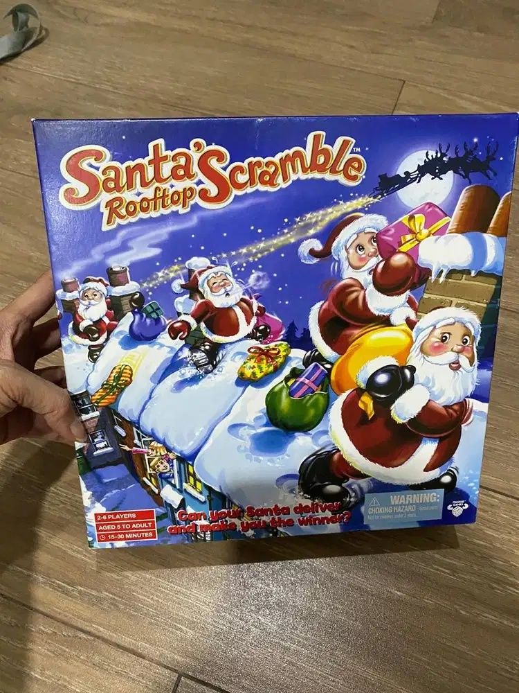 Board Game Santa's Scramble Rooftop Product Australia