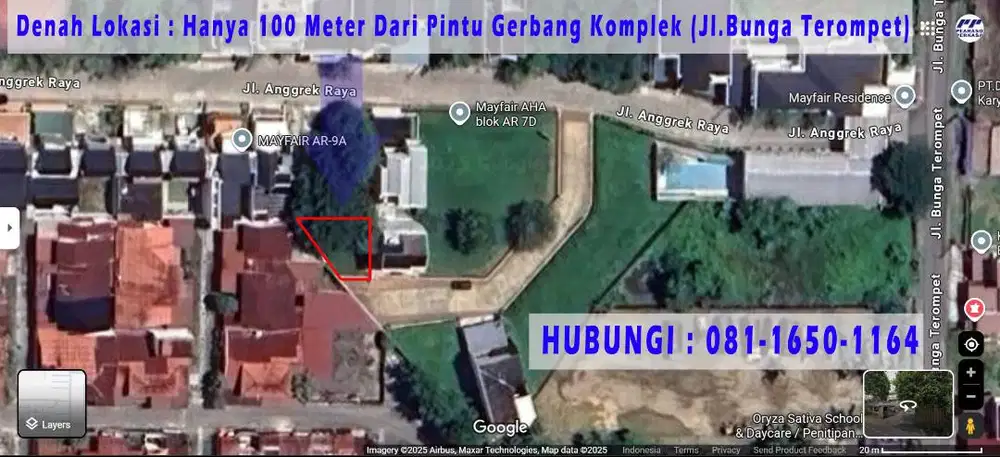 JUAL TANAH KAPLING DI KOMPLEK MAYFAIR SEPUTARAN SELAYANG MEDAN