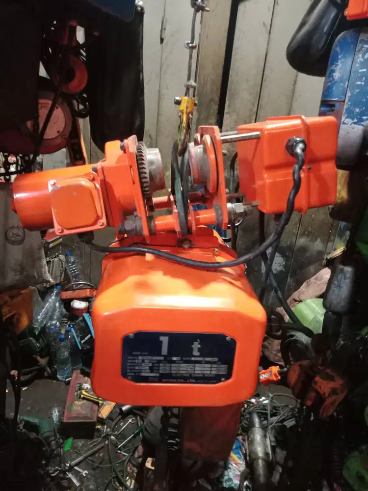 electric hoist chain + troli nitchi 1 ton