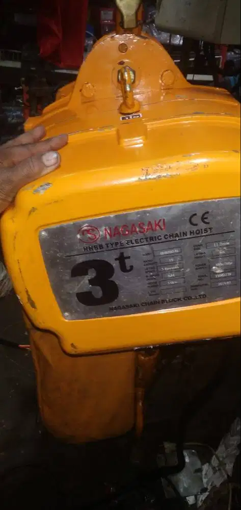 electric hoist chain nagasaki 3 ton