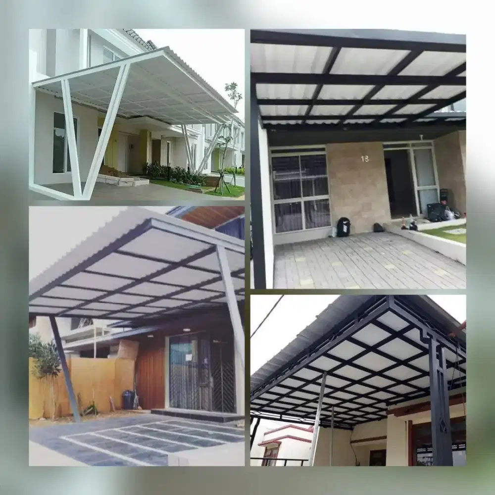 Kanopi minimalis modern