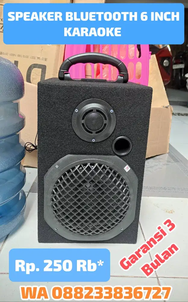 Speaker bluetooth 6 inch Karaoke Rakitan