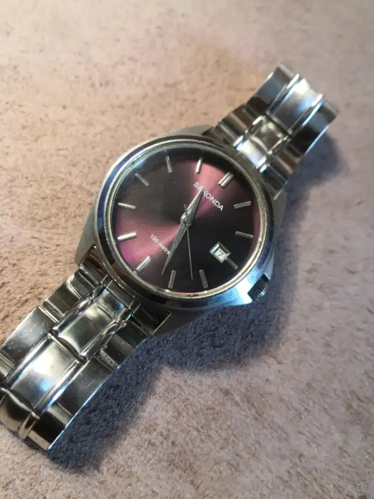 Jam tangan sekonda purple dial