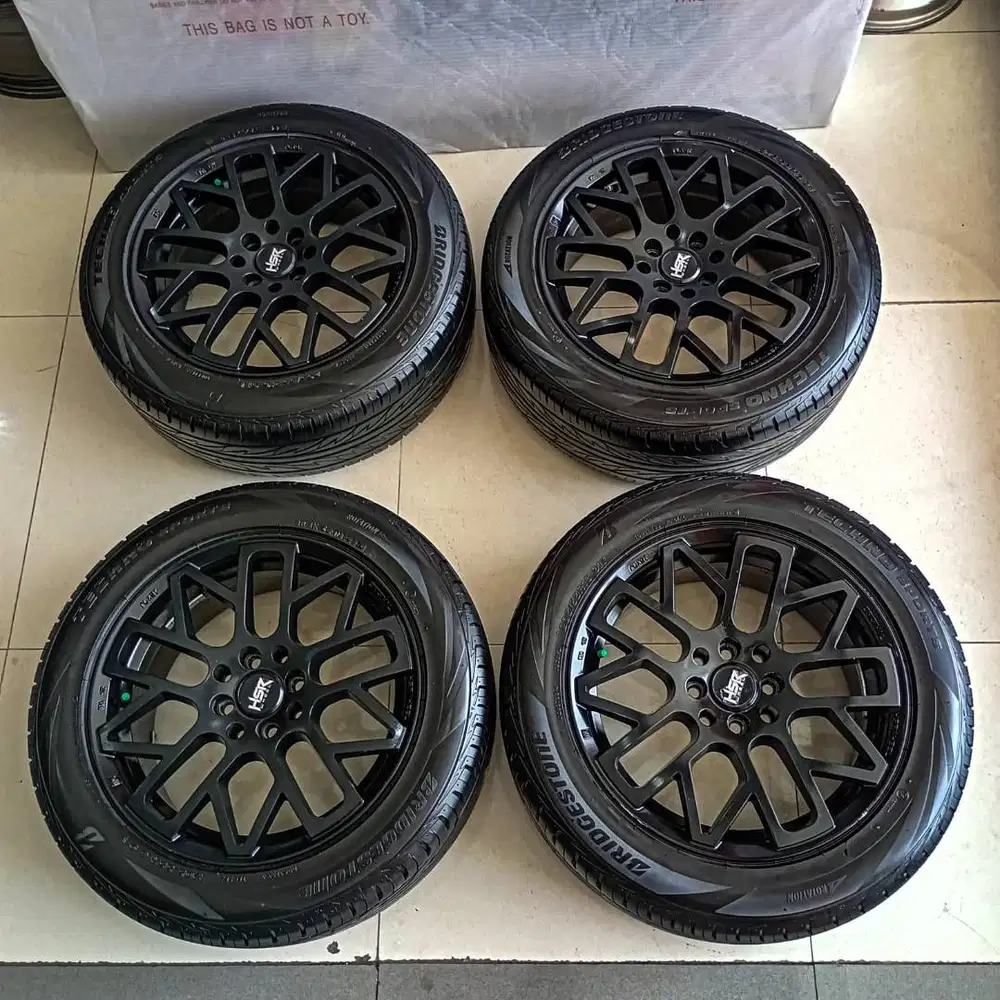 Velg HSR VRI 01 Kaway R16 + Ban Bridgestone Techno Sport 205/55 R16