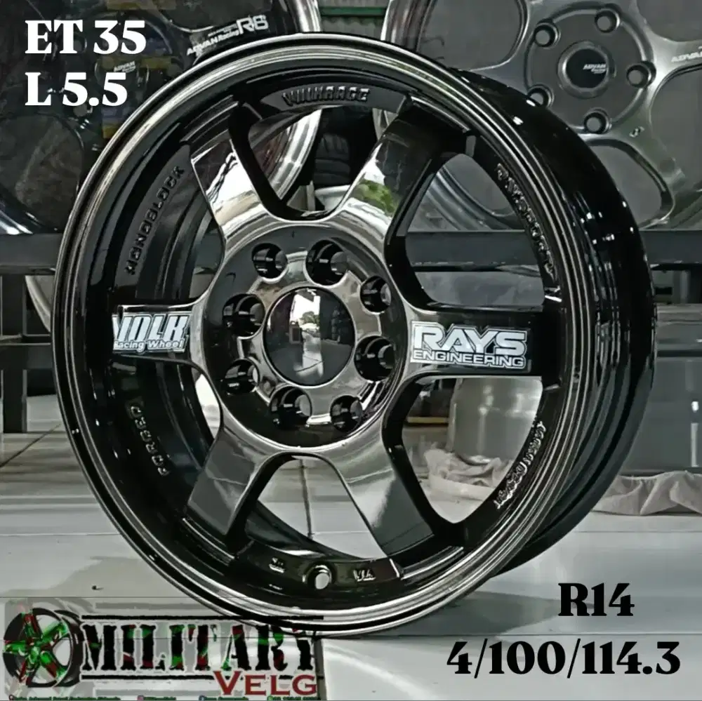 Rays TE37 OG R14 Blackglossy & Bronze