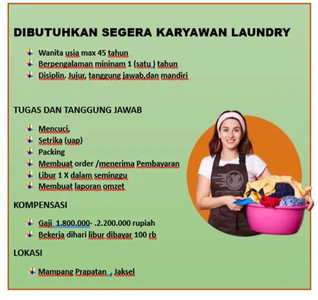 Karyawan Laundry