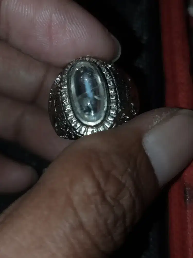 Batu Cincin Akik Permata Natural Moonstone Biduri Bulan Ceylon Murmer