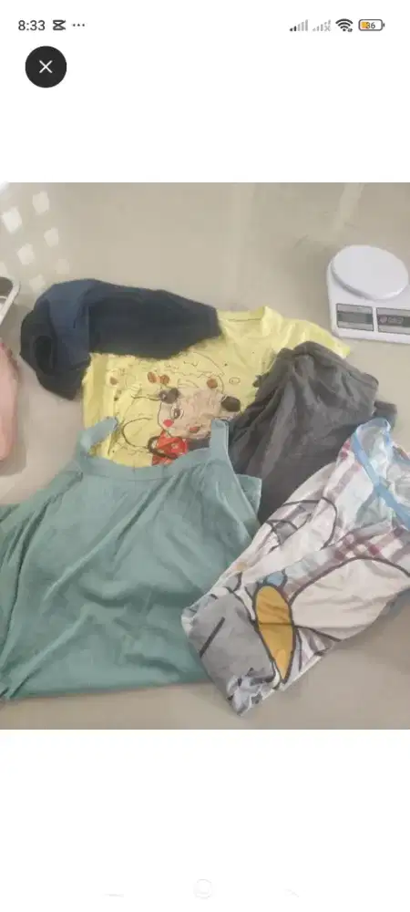 baju kaos tanktop hijab daster dapet 5 biji