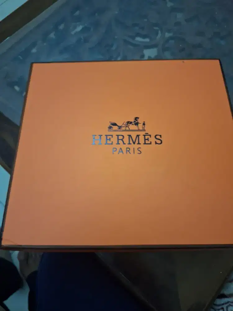 Baru, komplit box dus. Plastik tas hermes kulit