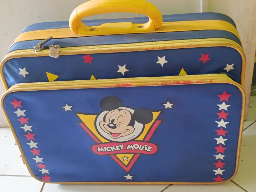 Tas Koper Micky Mouse Disney lucu cowo cewe all gender travelling bag