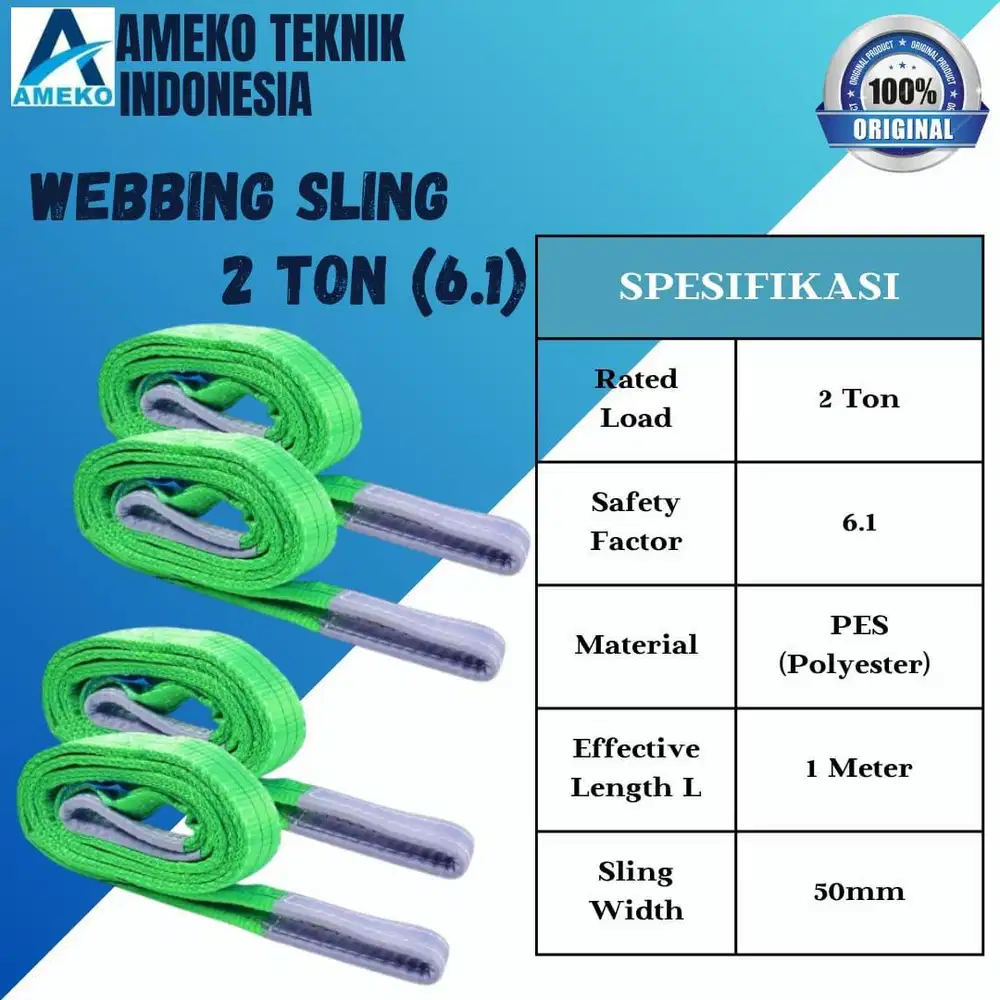 WEBBING SLING 2 TON (6.1) - AMEKO