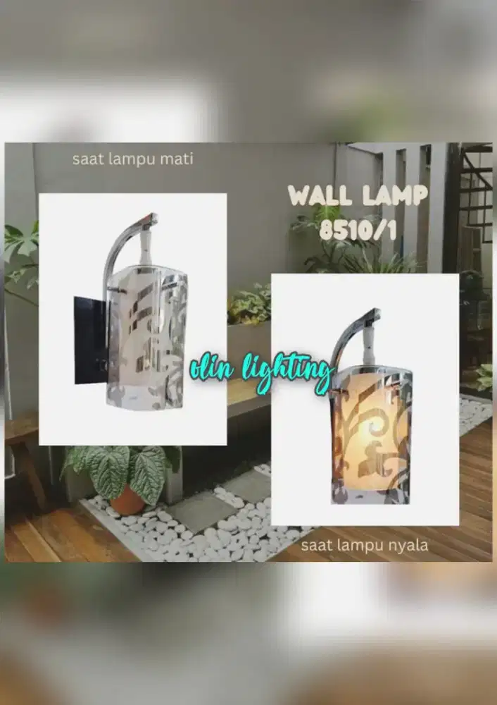 lampu dinding kaca