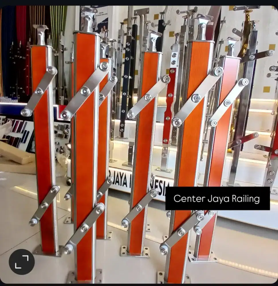 Railing Oval Model Kaca