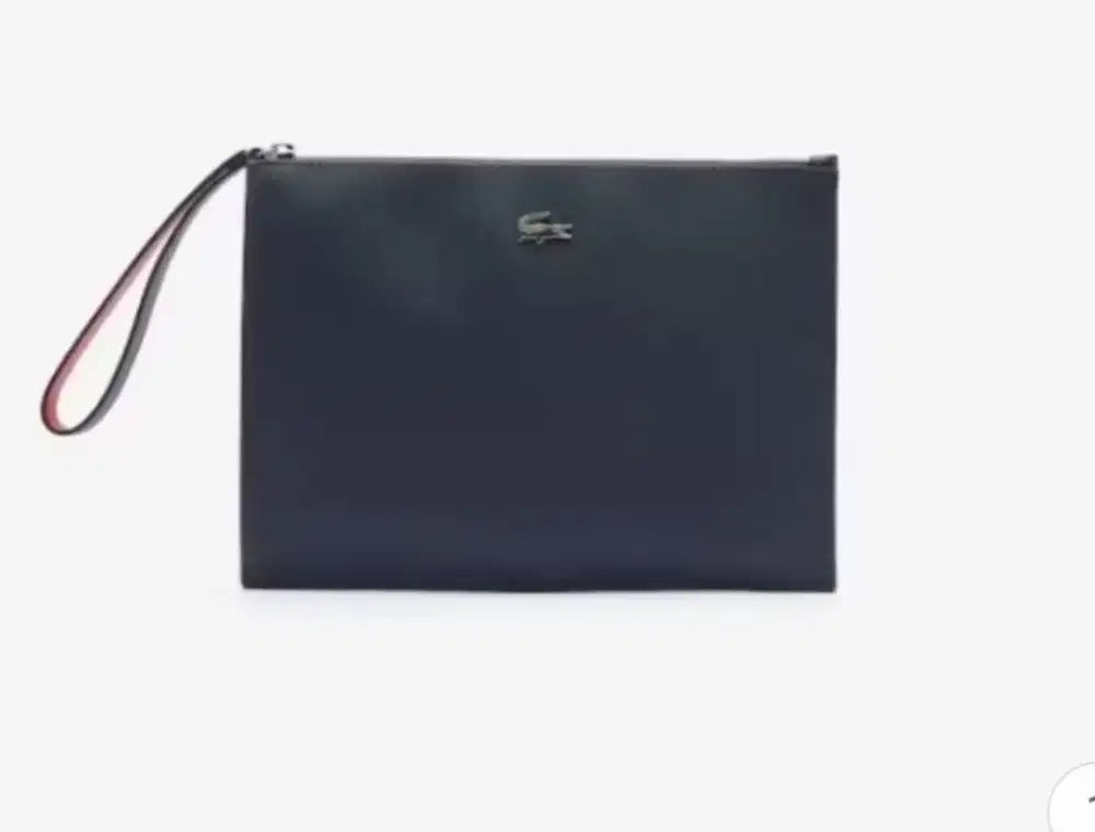 Jual pouch lacoste warna HITAM tanpa kotak