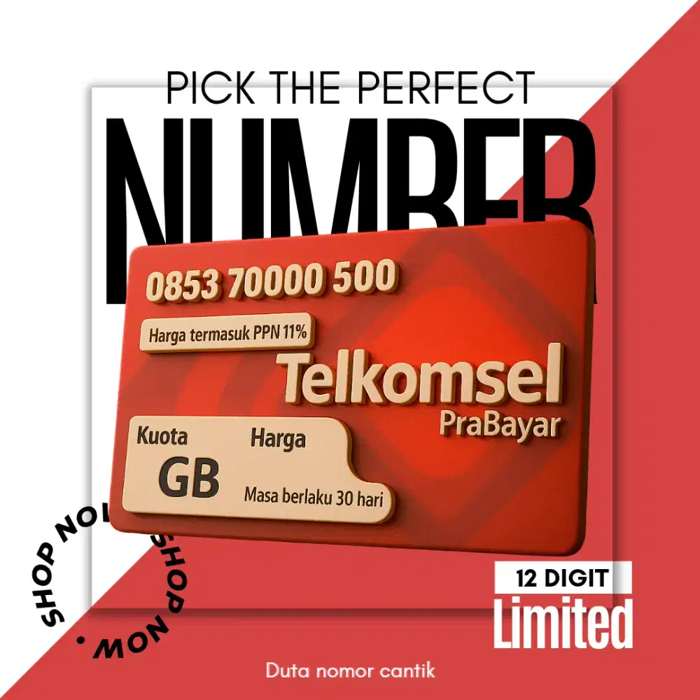 Nomor cantik Telkomsel prabayar seri KWARTET limited edition