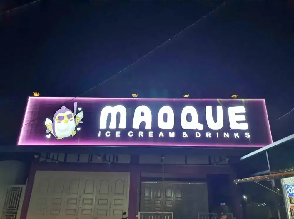 Letter timbul Huruf timbul akrilik