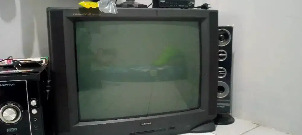 Jual televisi tabung+ antena+settobox