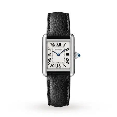 Cartier Tank Must De ‘S’ with Leather Quartz 22m - New in Box
