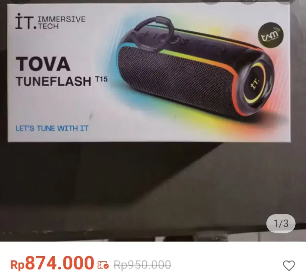 Speaker bluetooth tova tuneflash