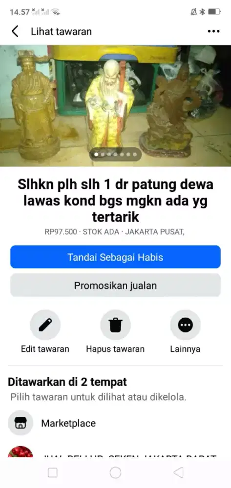 Se lg ada slhkn plh slh 1 dr hiasan lemari pajang lawas murah sj cpt