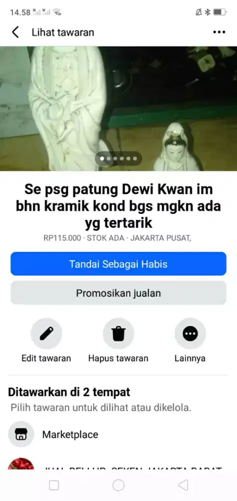 Se paket hiasan lemari pajang lawas kond bgs cpt dpt murah sj deh