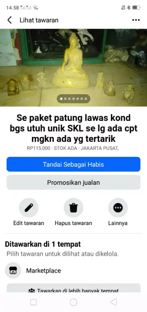 Se paket hiasan lemari pajang cocok utk di miliki se lg ada cpt murah