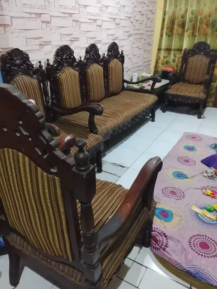 Kursi jadul jati jepara asli