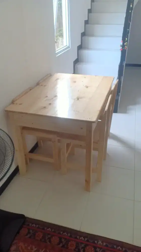 Tulang pembuat meja bangku kayu fornitur kayu