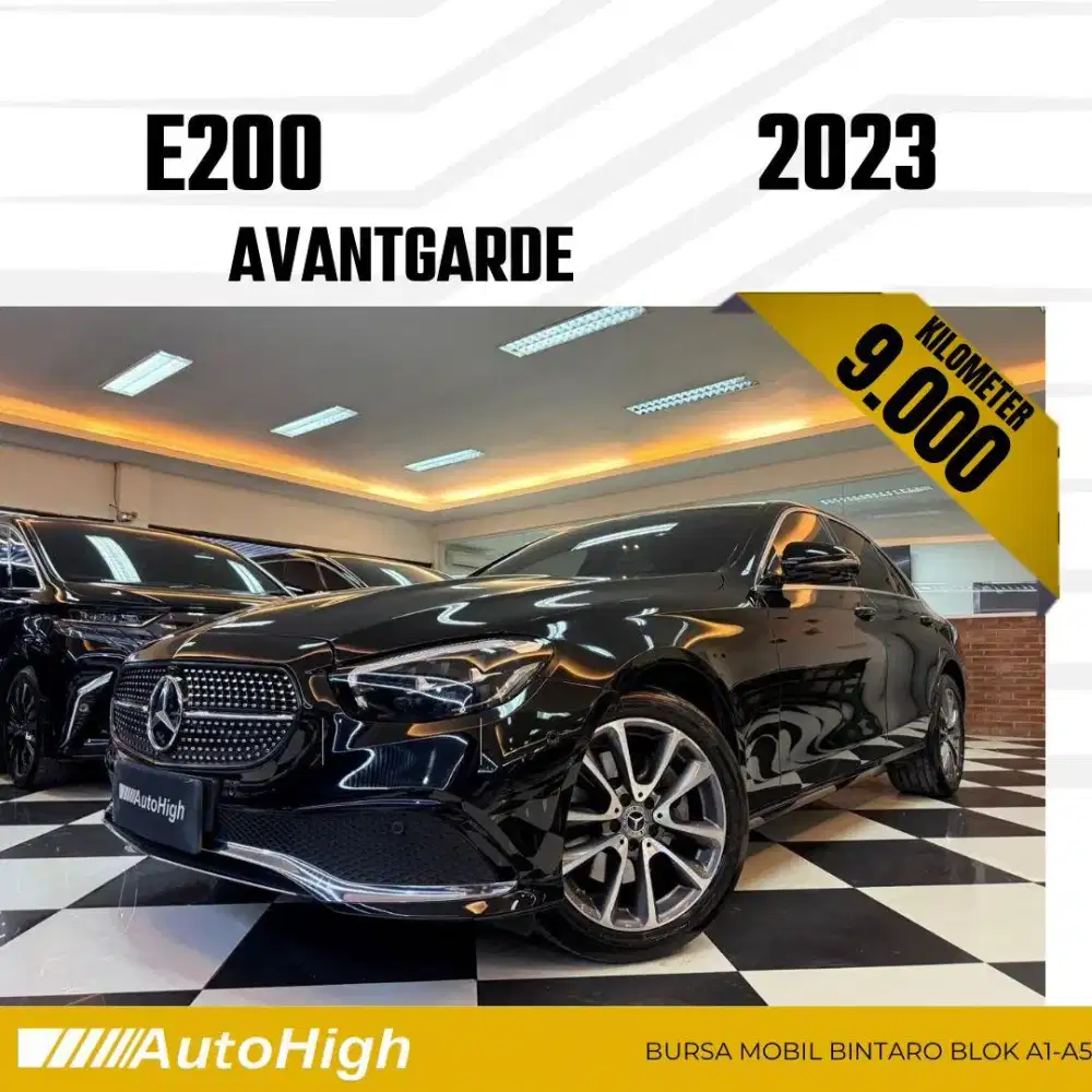 DP10% [Km9.000] E200 Panoramic 2023 Black Reg 2024 #AUTOHIGH