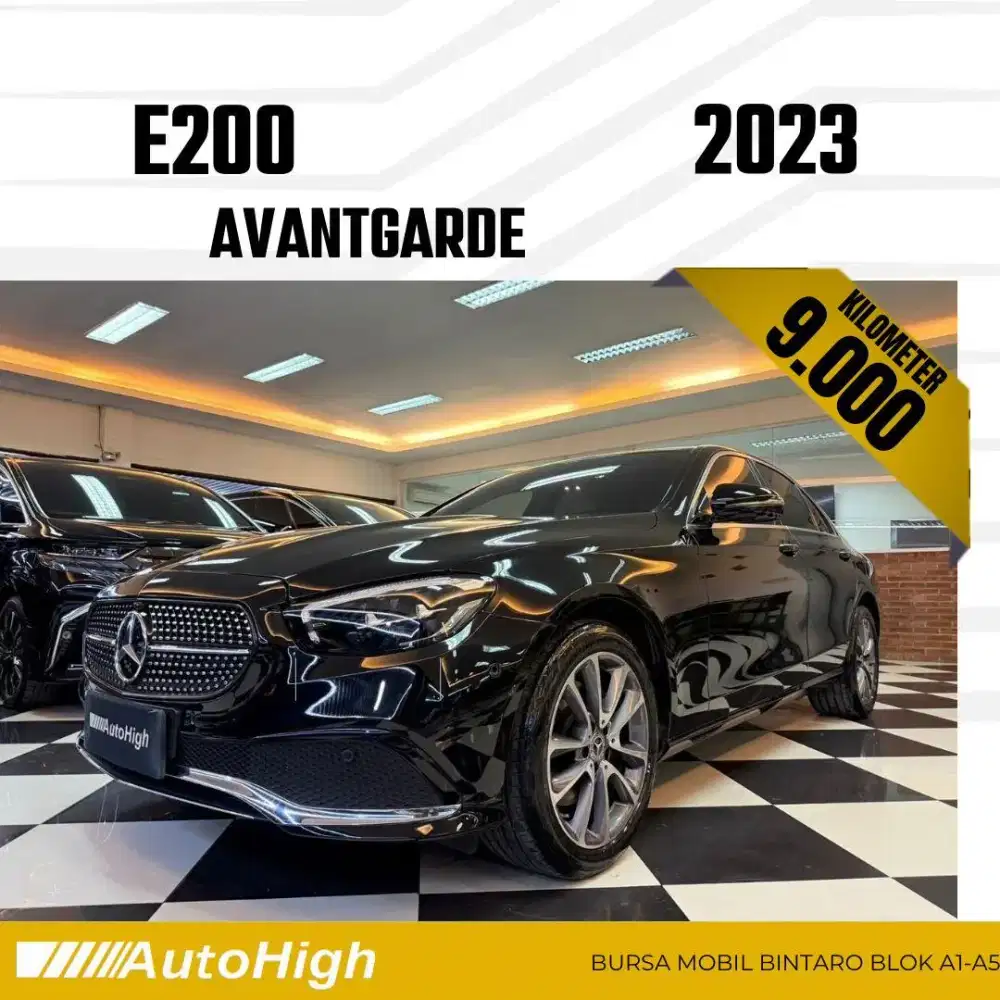 DP10% [Km9.000] E200 Panoramic 2023 Black Reg 2022 #AUTOHIGH