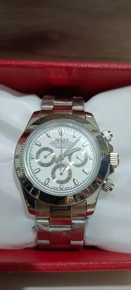 Jam rolex daytona jamin all stainless japan matic jastip kapal cruise