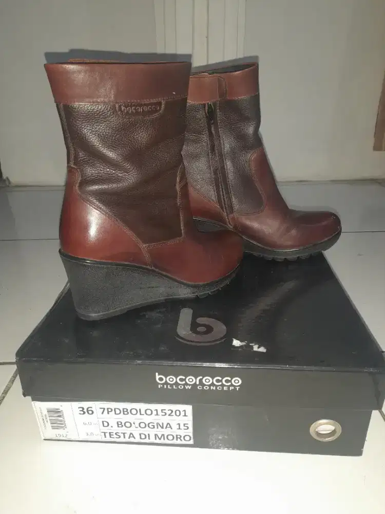 Sepatu Booth Wanita Bocorocco Asli Uk. 36