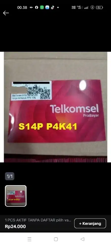 SUDAH REGISTRASI AKTIF TINGAL PAKAI KARTU PERDANA SIMPATI TELKOMSEL