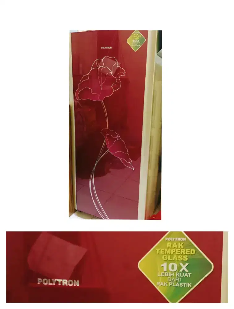 Kulkas Bekas Merk Polytron Tempered Glass
