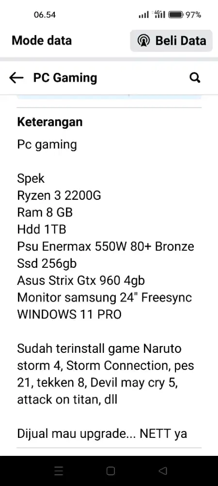 Pc gaming full set